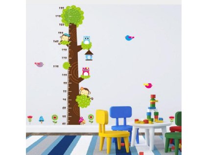 931 nalepka na stenu meter strom so zvieratkami