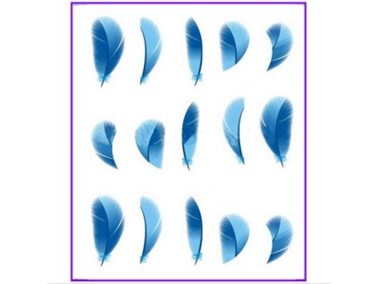 409 nalepky na nechty modre pericka 1