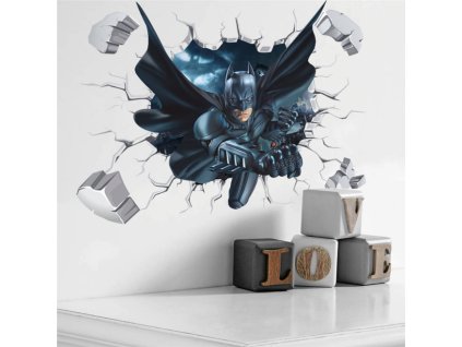 898 3d nalepka na stenu batman aj 50x70 cm