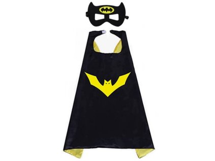 Plášť+Maska Batman Plášť Batman s maskou 3-12 rokov Veľkosť (Farba Plášť Batman s maskou, Veľkosť 3-12 rokov Veľkosť)