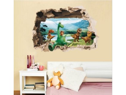 424 3d nalepka na stenu dinosaury mladatka