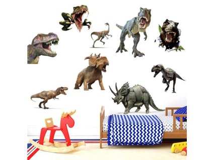 229 3d nalepka na stenu dinosaury z praveku