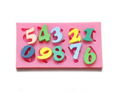 Silikónová forma Čísla (Porádia 6 x 3,5cm)