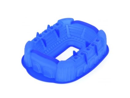 1738 silikónová forma na tortu 3d futbalový štadión
