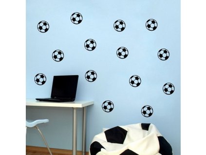 688 3d nalepka na stenu futbalovej loptičky