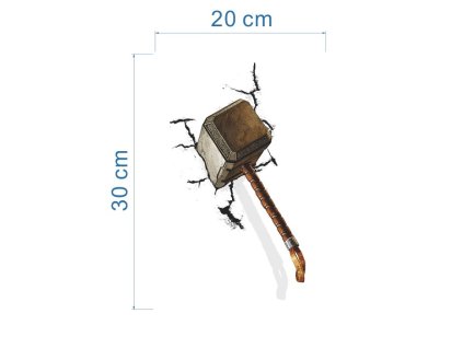 1381 3d nalepka thorovo kladivo