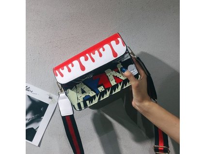 Dámska crossbody kabelka Cartoon Biela (Farba Biela)