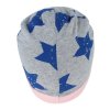 Detská bavlnená čiapka Stars - 5 farieb (Farba Sivá, Veľkosť UNI Veľkosť)