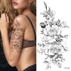 Dočasné tetovanie na telo 3D Kvety - 5 druhov (Porádia 1)