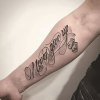 Tetovanie na ruku Never give up