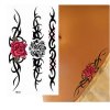 Dočasné tetovanie na telo Roses Tattoo 10,5 x 6 cm (Porádie 10,5 x 6 cm)