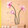 733 3d nalepka na stenu satník alebo chladničku jemne ružové kvetiny