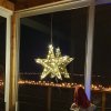 2017 hviezda dekoračná zlata 40cm