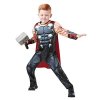 Chlapčenský kostým Avengers Thor s kladivom (Farba Čierno-červená, Veľkosť 5-6 rokov Veľkosť)