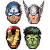 Karnevalová maska AVENGERS-4 typy (Farba Kapitán Amerika, Veľkosť 1 ks Veľkosť)