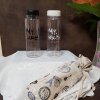 Fľaša na vodu "My bottle" My life, My health s vreckom (Farba Biela, Veľkosť 500ml Veľkosť)