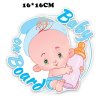 Nálepka na auto Baby on board - 2 druhy (Farba Dievčatko)