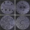 Šablóny na zdobenie torty (Porádia 4 kusy)