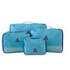 4-dielna sada cestovných tašiek 5 druhov (Farba Modrá)