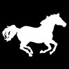 Autonálepka Kôň - 2 farby (Farba Čierna II.)
