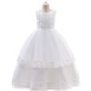 Detské spoločenské šaty pre prijímanie Isabele (Farba Biela, Veľkosť 150 Veľkosť)