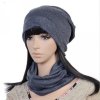 Čiapky a šál 3v1 UNI Veľkosť (Farba Sivá, Veľkosť UNI Veľkosť)