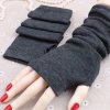 Dámske rukavice dlhé bez prstov - 3 farby (Farba Čierna, Veľkosť UNI Veľkosť)