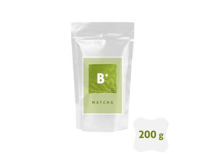 kyosun matcha B+ doypack label white glossy 200g