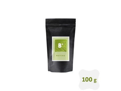 kyosun matcha B+ doypack label black matte 100g