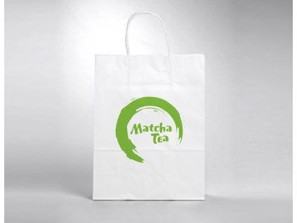 Papírová taška s logem Matcha Tea
