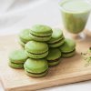 matcha makronky