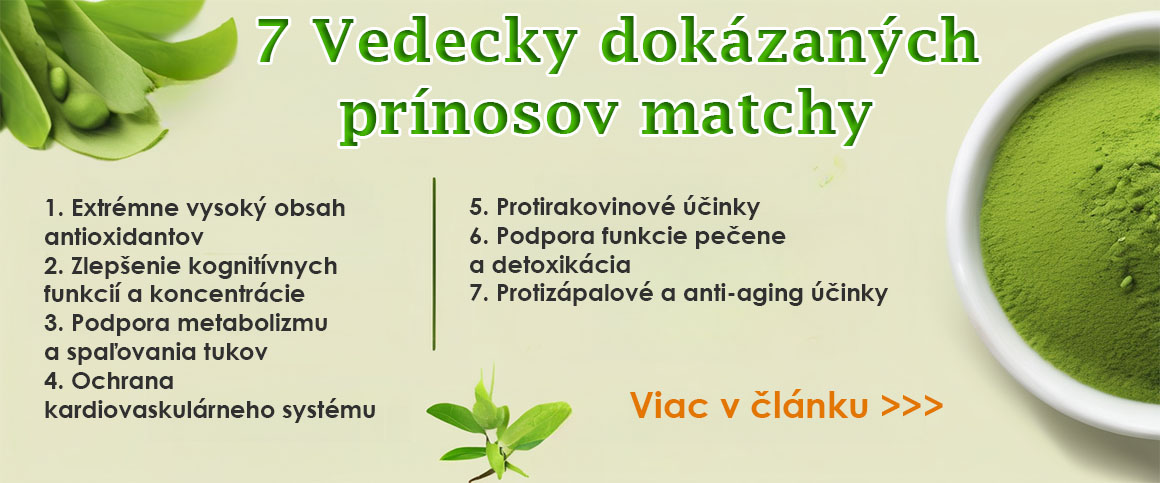 7 vedecky dokázaných prínosov matchy