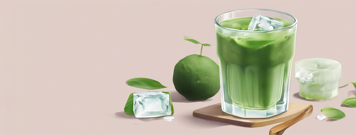 Ľadová matcha nápoj