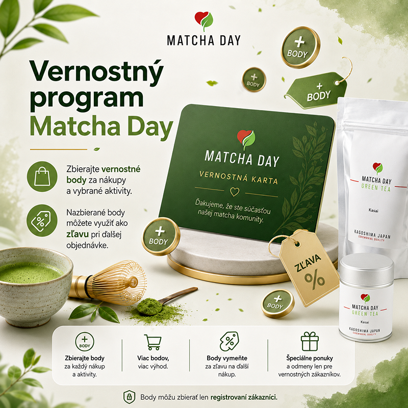 Matcha Day doručenie balíkov