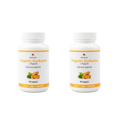 Bio Kurkuma organic + piperín (120 kapsúl)