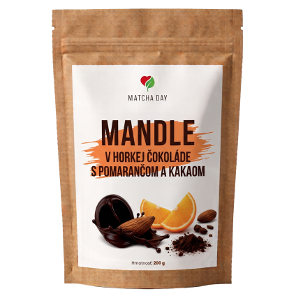 mandle v horkej cokolade pomaranc
