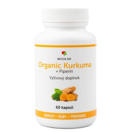 Bio Kurkuma organic + piperín (60 kapsúl)