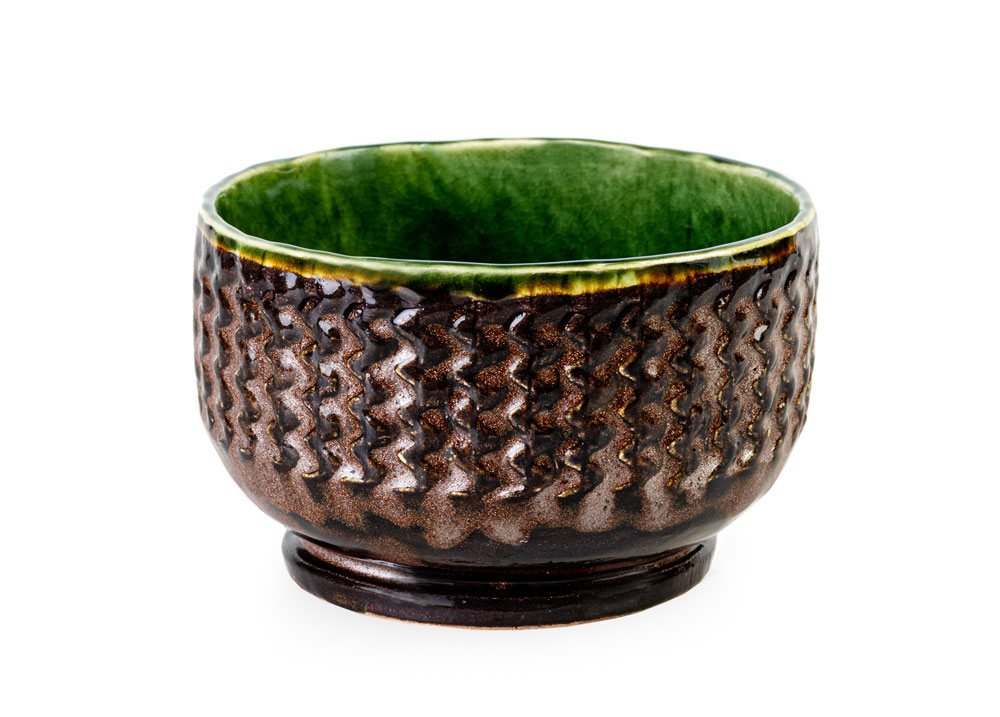 Chawan miska hnedá-metalická 400ml - Matcha Day