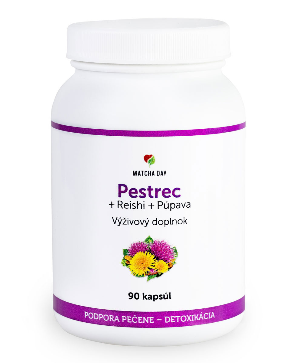 Pestrec + Reishi + Púpava 90 kapsúl - Matcha Day