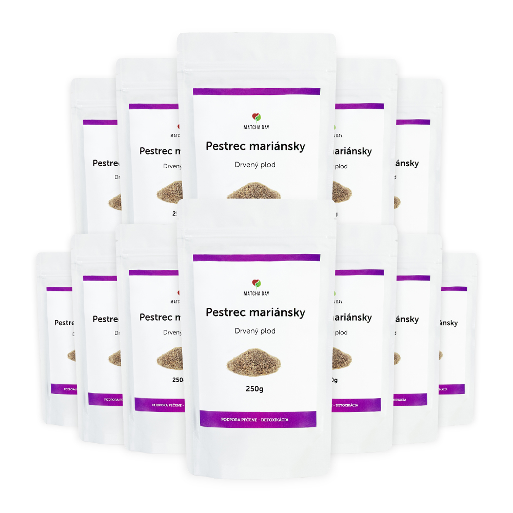 Pestrec mariánsky drvený 12x250g - set pre dvoch - Matcha Day