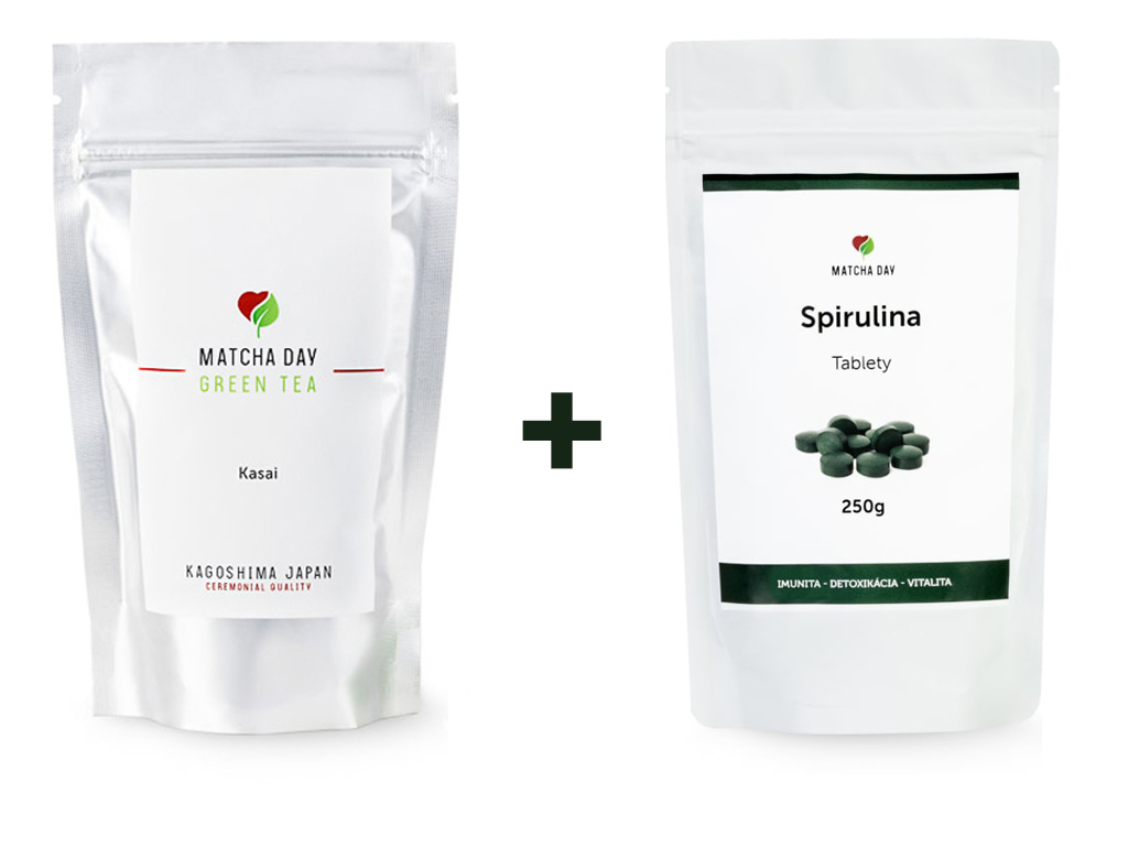 Balík Štíhla línia (Matcha Day Kasai 50g + Spirulina 250g) - Matcha Day