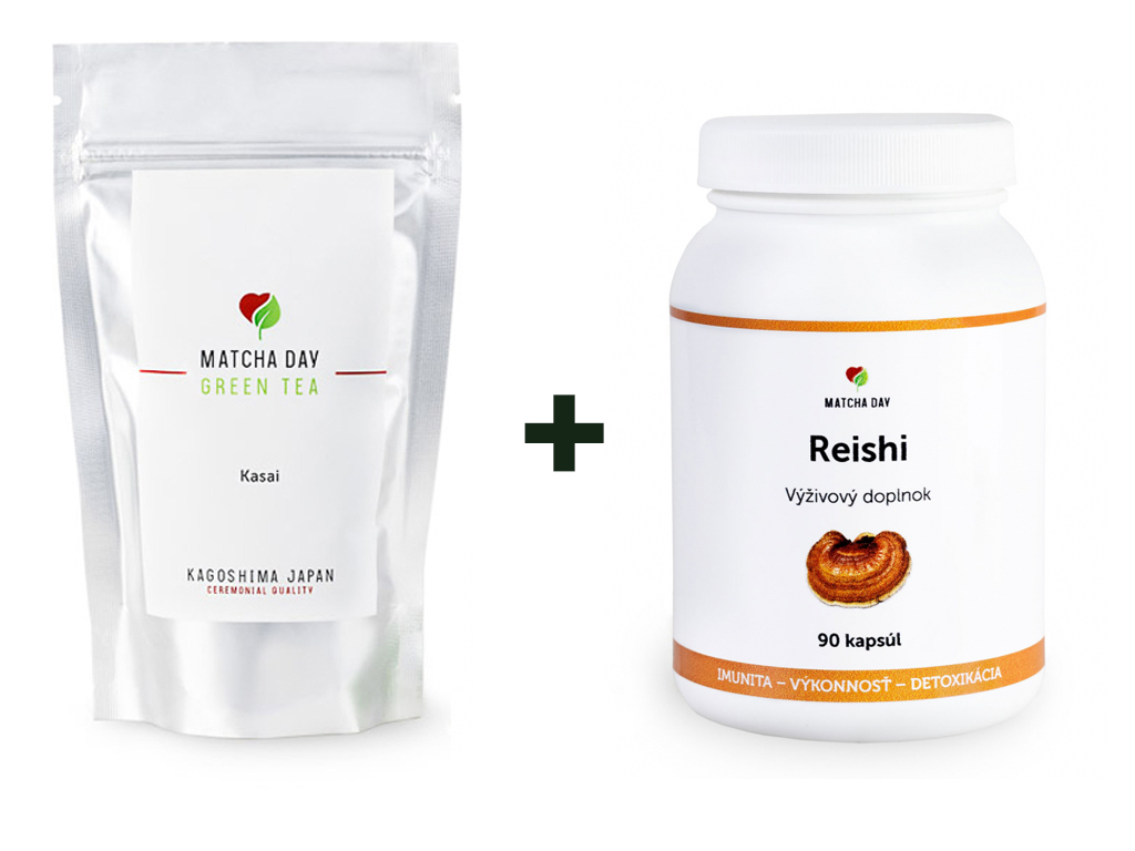 Balík Energia (Matcha Day Kasai 50g + Reishi 90 kapsúl) - Matcha Day