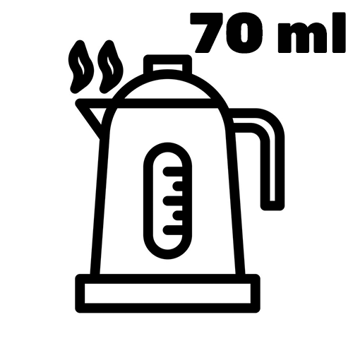 70 ml vody