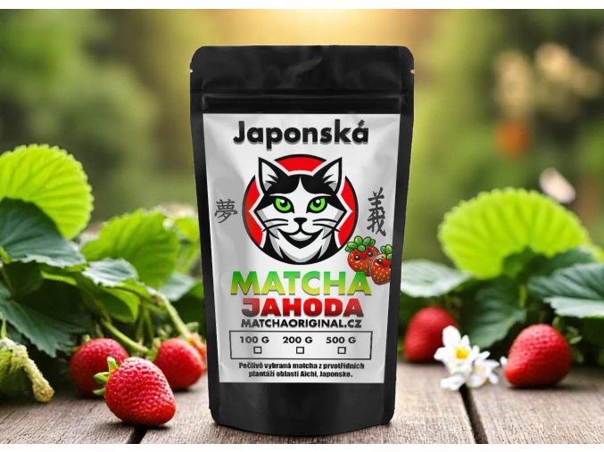 jahodová matcha