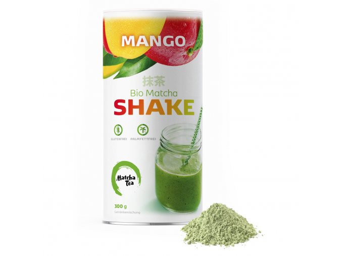 matcha tea shake mango tube