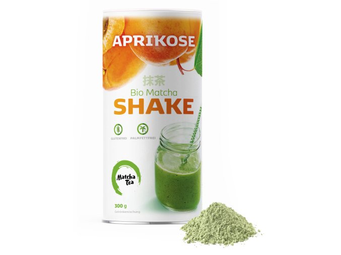 matcha tea shake aprikose tube