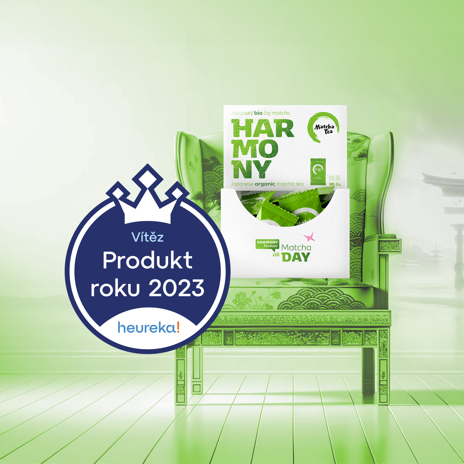 Slavíme společný úspěch - Bio Matcha Tea Harmony je Produktem roku 2023!