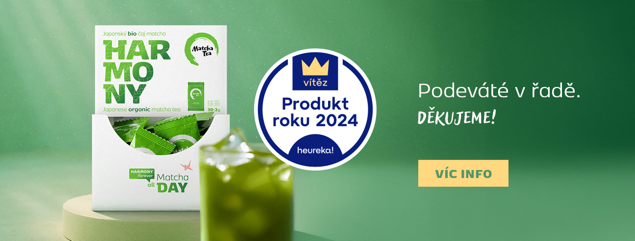 Bio Matcha Tea Harmony podeváté Produktem roku