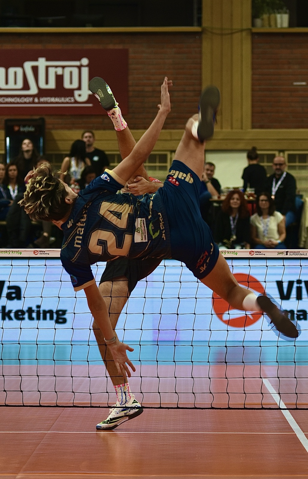 Daniel Matura v akci ve finále extraligy nohejbalu