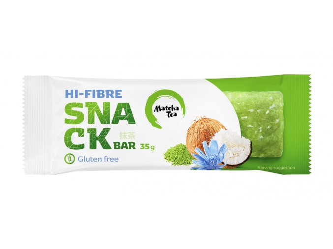 matcha tea snack bar low carb tycinka plne kokosu a vlakniny zdrava svacina